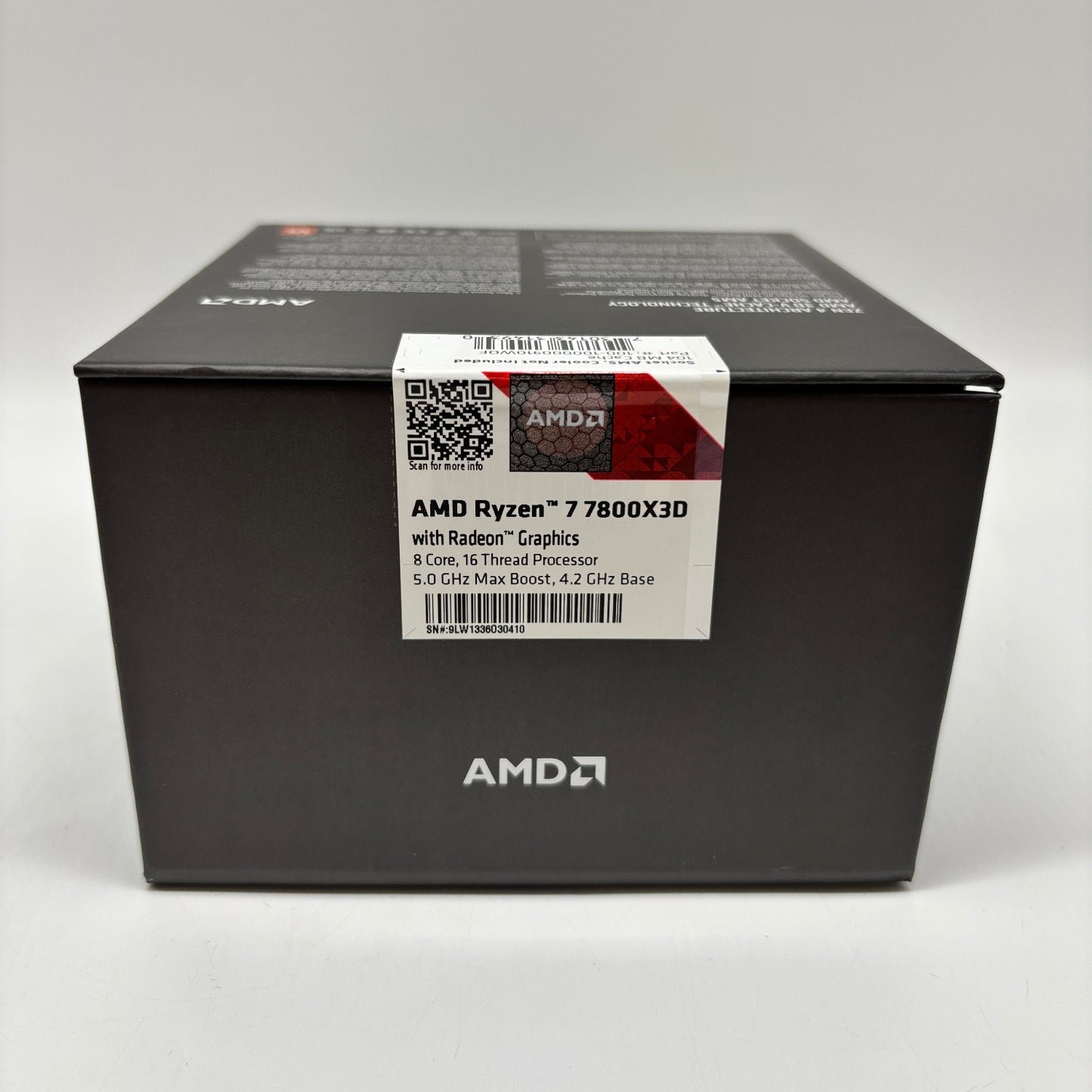 New AMD Ryzen 7 7800X3D 4.20GHz 8 Core 100-000000910 16 Thread AM5