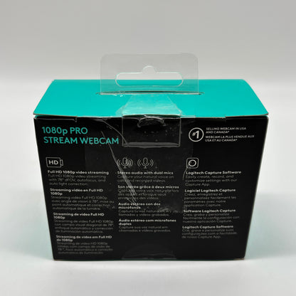 New Logitech Pro Stream Webcam Webcam V-U0028