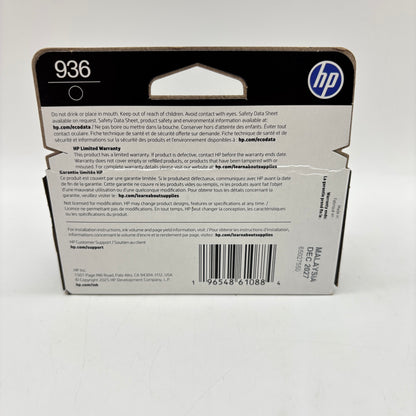 New HP 936 4S6V2LN Black Ink Cartridge EXP 12/2027