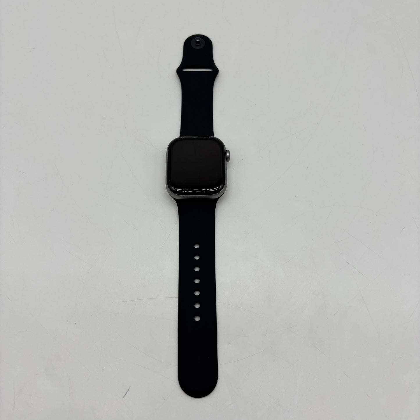 GPS Only Apple Watch Series 11 42MM Silver Aluminum Black Sport Band MEQW4LW/A