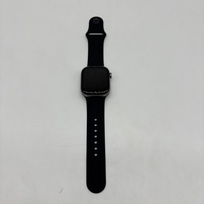GPS Only Apple Watch Series 11 42MM Silver Aluminum Black Sport Band MEQW4LW/A
