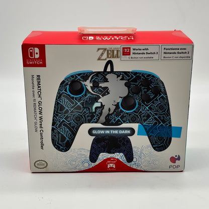 New PDP Rematch Glow  The Legend of Zelda 500-134-SKSG V.2 For Switch