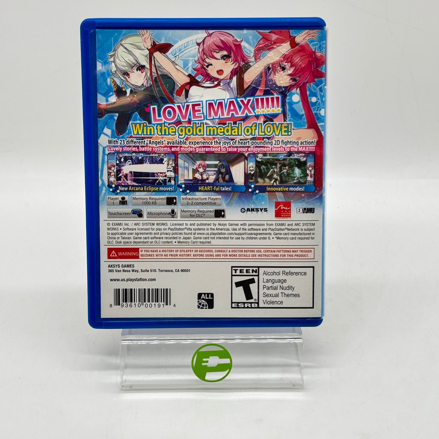 Arcana Heart 3: Love Max (Sony PlayStation Vita PS Vita, 2014)