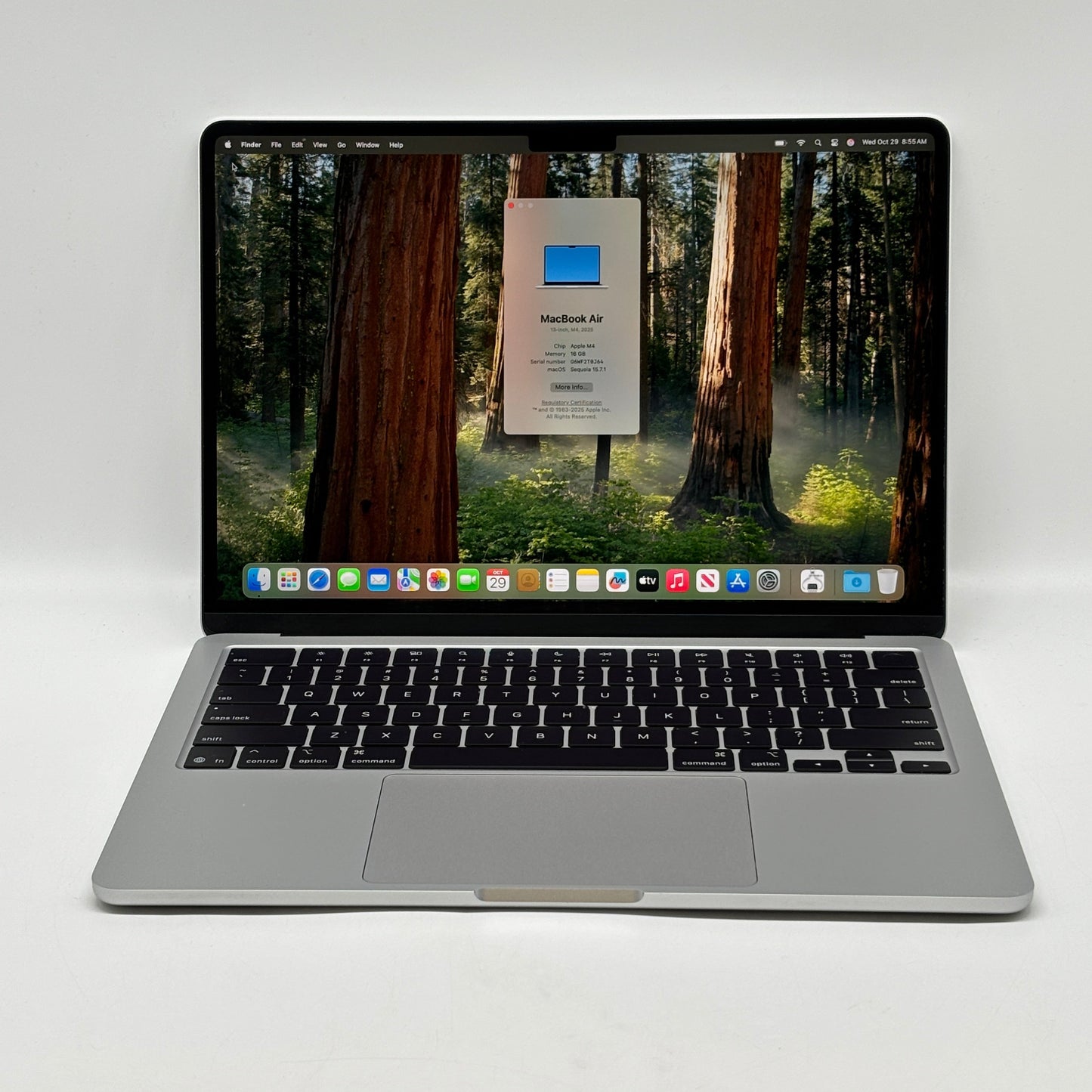 2025 Apple MacBook Air 15" M4 8C GPU 4.5GHz 16GB RAM 256GB SSD MW0W3LL/A