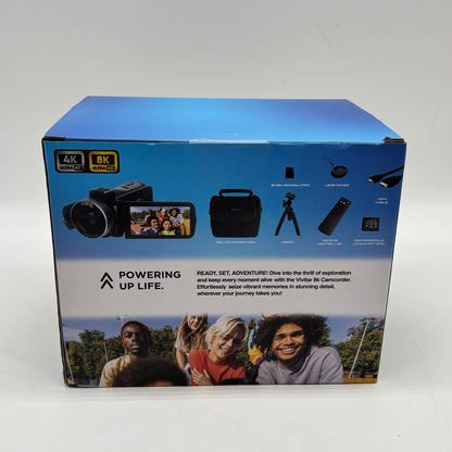 New Vivitar 8k Ultra HD Digital Camcorder Handheld DVR8K-BLK-STK-4