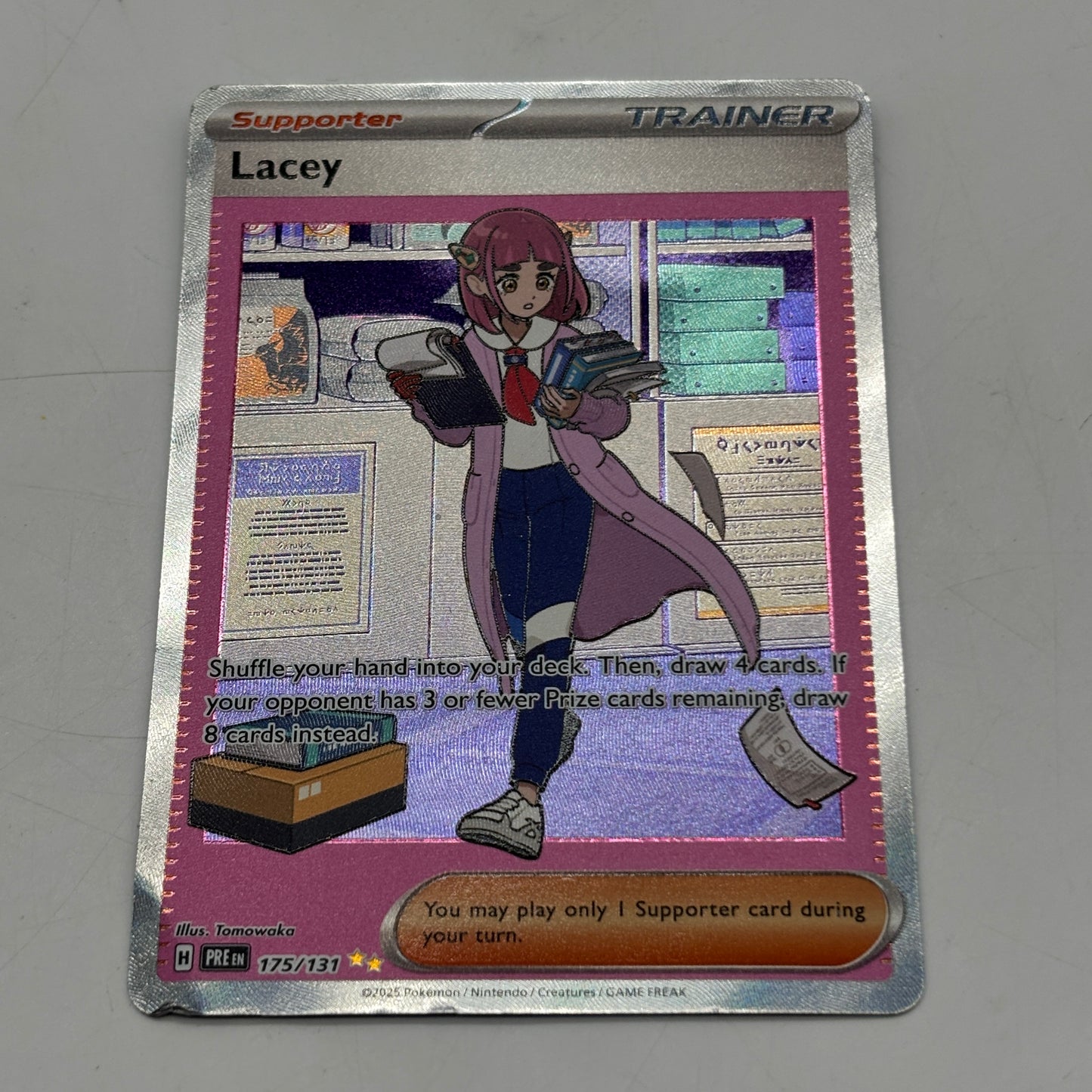 Pokémon TCG Prismatic Evolutions Lacey 175/131 Holo Textured English