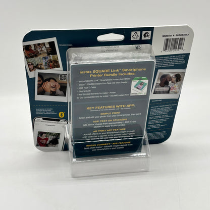New Fujifilm instax Square Link Smartphone Printer Bundle 600024643