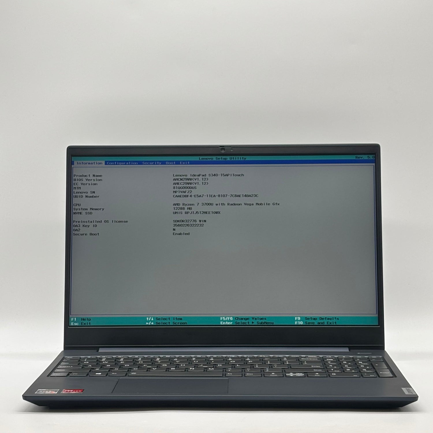 Lenovo IdeaPad S340 15API 15.6" Ryzen 7 3700U 2.3GHz 8GB RAM 512GB SSD