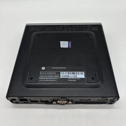HP ProDesk 600 G3 Mini 4DS98UC#ABA i5-9500T 2.50GHz 16GB RAM 512GB