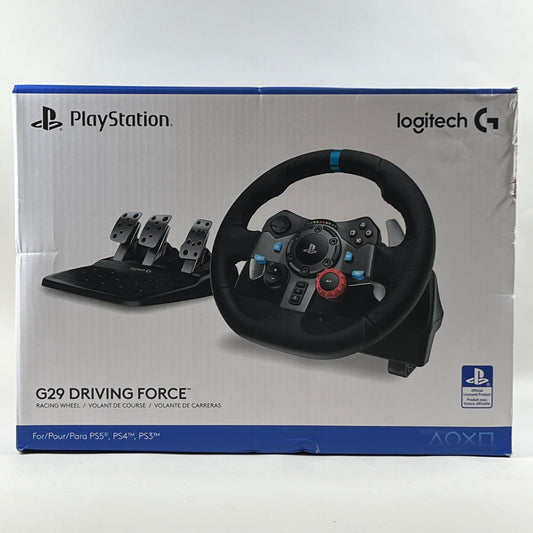 New Logitech G29 Driving Force Black 941-000110 For PS4/PS5/PC