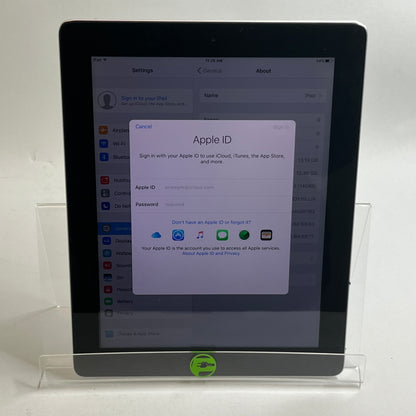 WiFi Only Apple iPad 4th Gen 16GB 10.3.3 Silver A1458