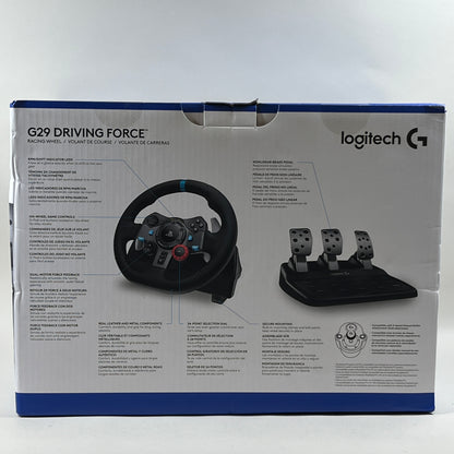 New Logitech G29 Driving Force Black 941-000110 For PS4/PS5/PC