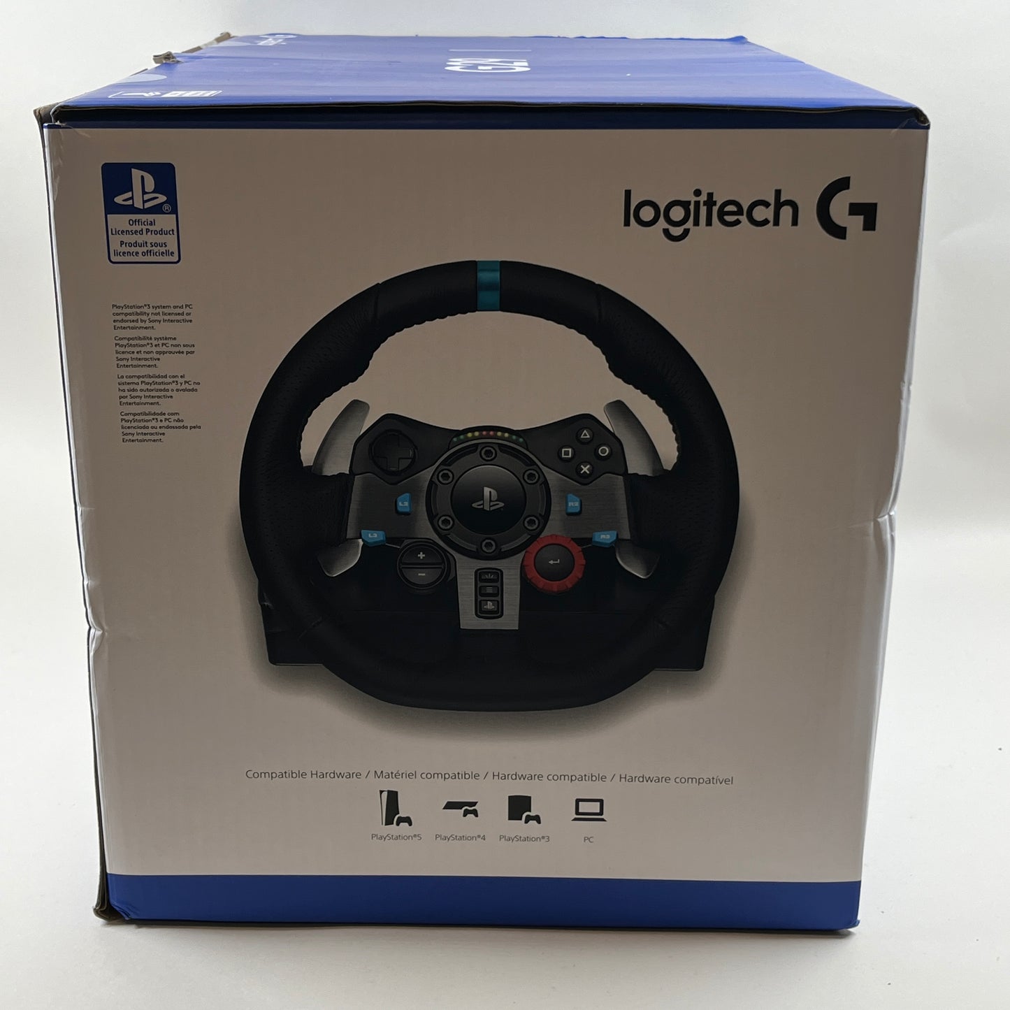 New Logitech G29 Driving Force Black 941-000110 For PS4/PS5/PC