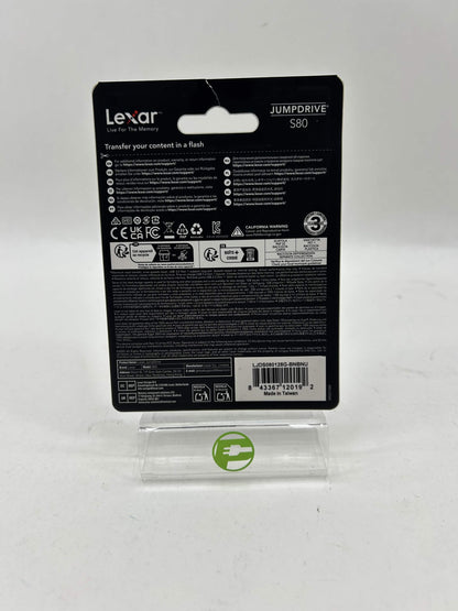 New Lexar S80 64GB 150MB/s E150 USB-A Flash Drive FHD