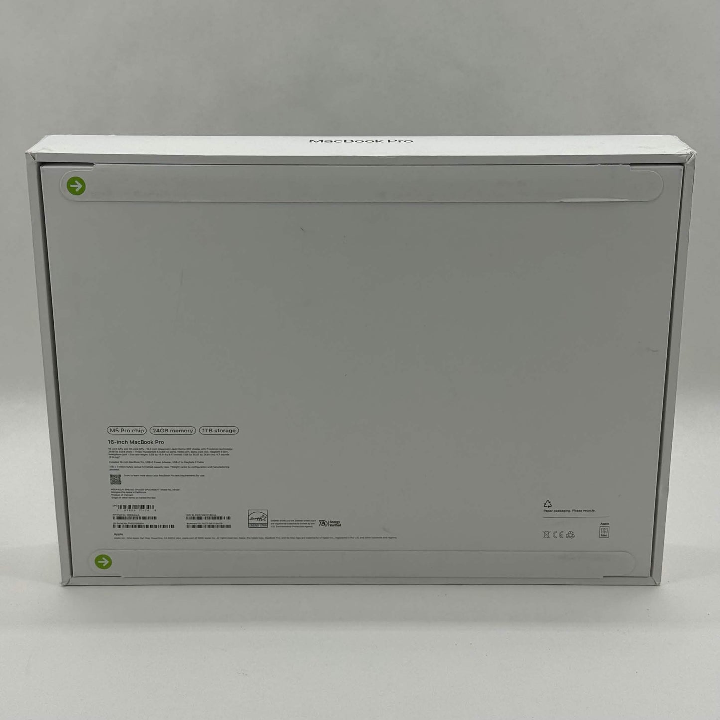 New 2026 Apple MacBook Pro 16" M5 Pro 20C GPU 4.6GHz 24GB RAM 1TB SSD MGEA4LL/A