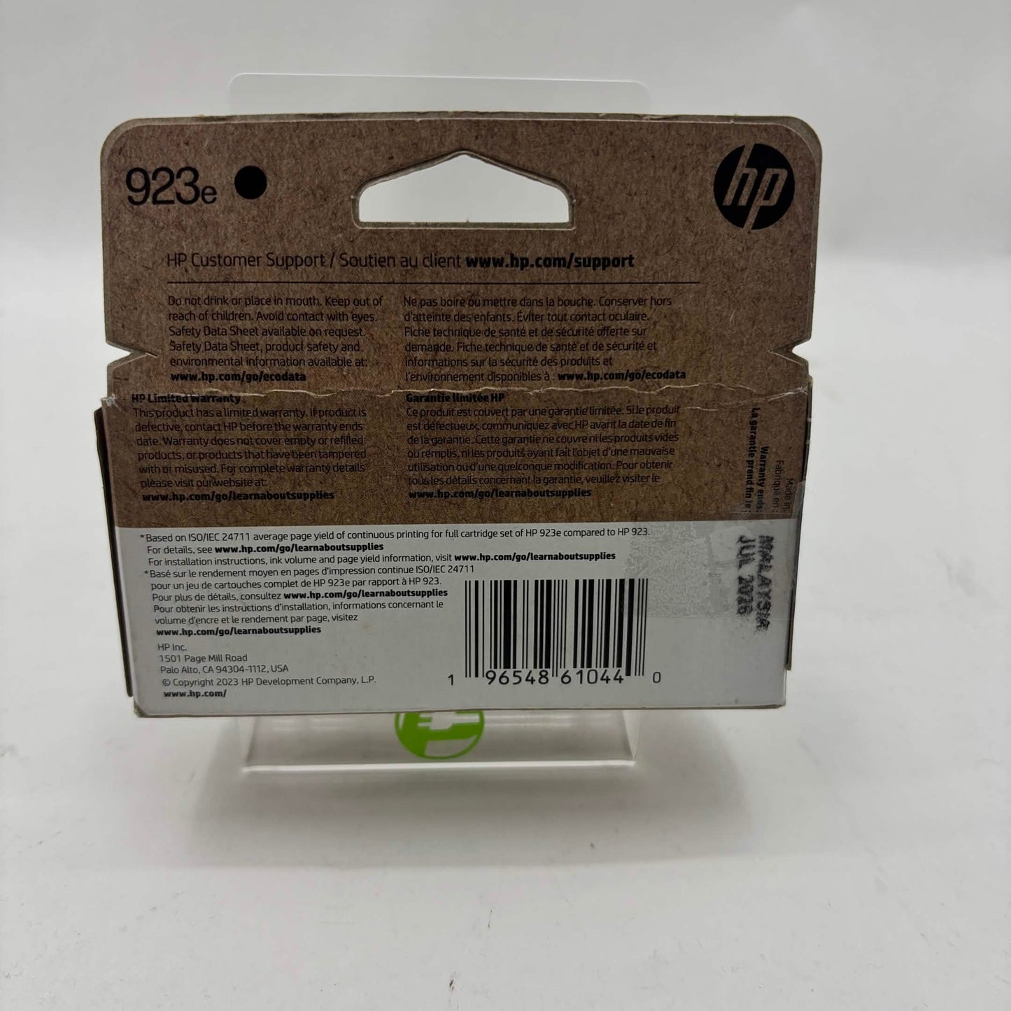 Open Box HP 923e 4K0T7LN Black Ink Cartridge