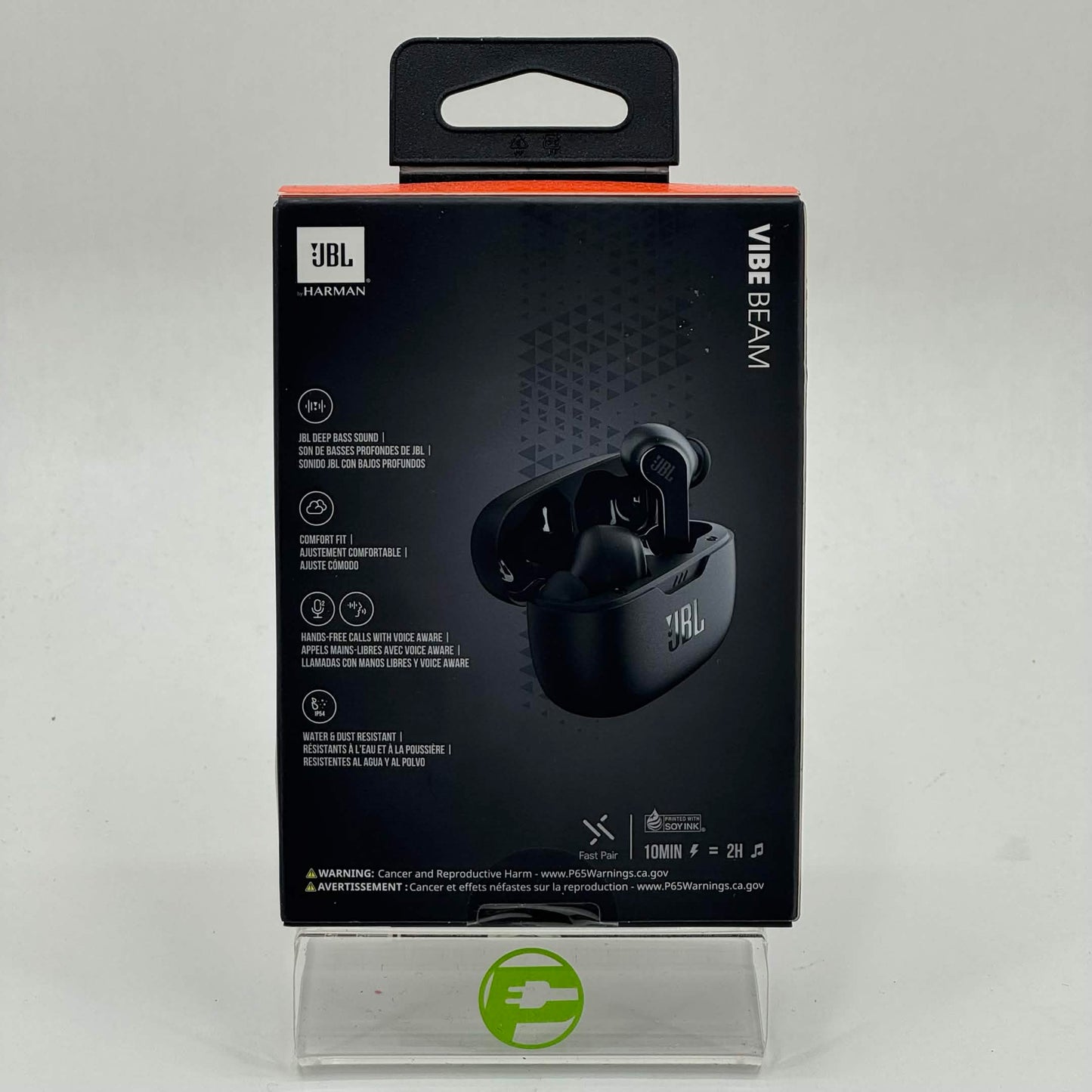 New JBL Vibe Beam Smart Ambient Wireless Earbuds Black JBLVBEAMBLKAM